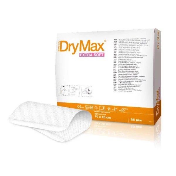 DRYMAX Extra Soft 10x10 cm sterile Wundauflage